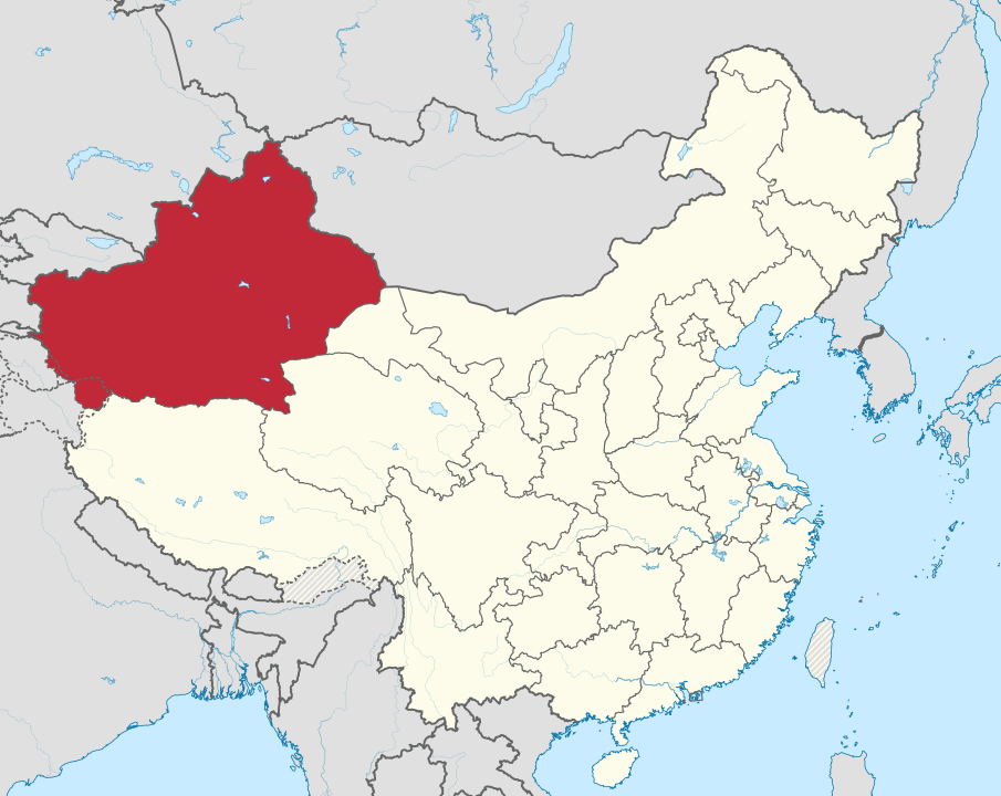905px Xinjiang in China de facto +all claims hatched.svg